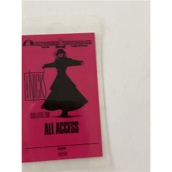 Stevie Nicks Backstage Pass