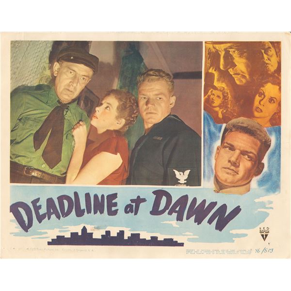 Deadline at Dawn 1946 original vintage lobby card