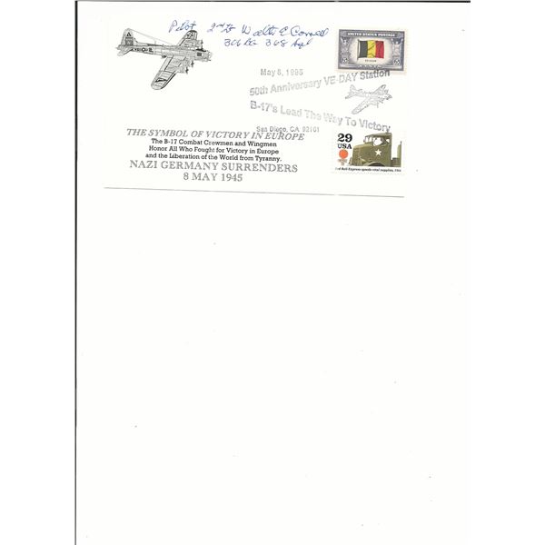 San Diego, CA - VE Day 50th Anniversary - Signed First Day Cover - 1995