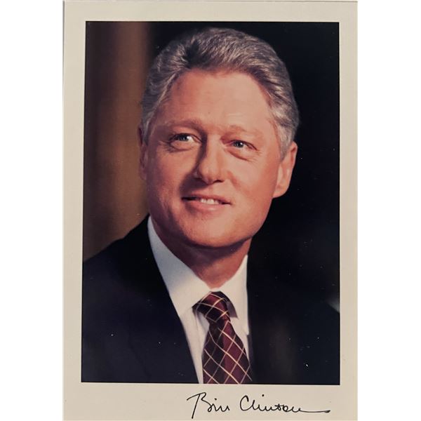 Bill Clinton facsimile signed photo