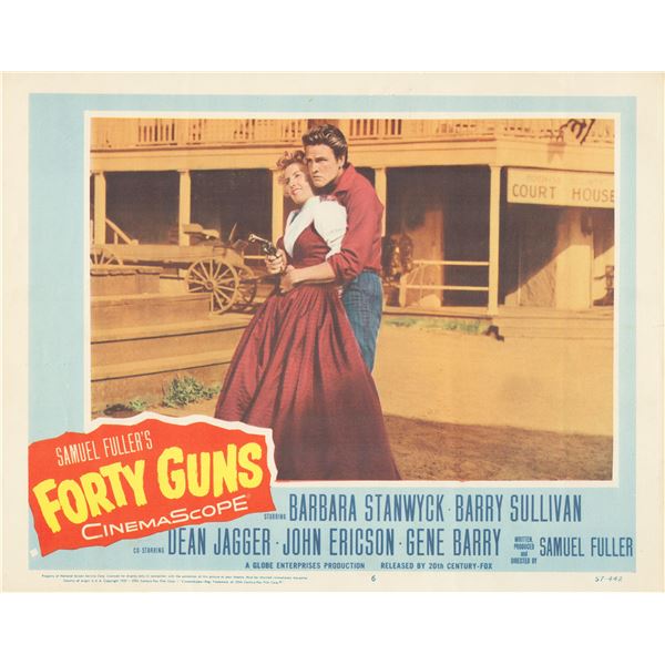 Forty Guns  1957 original vintage lobby card