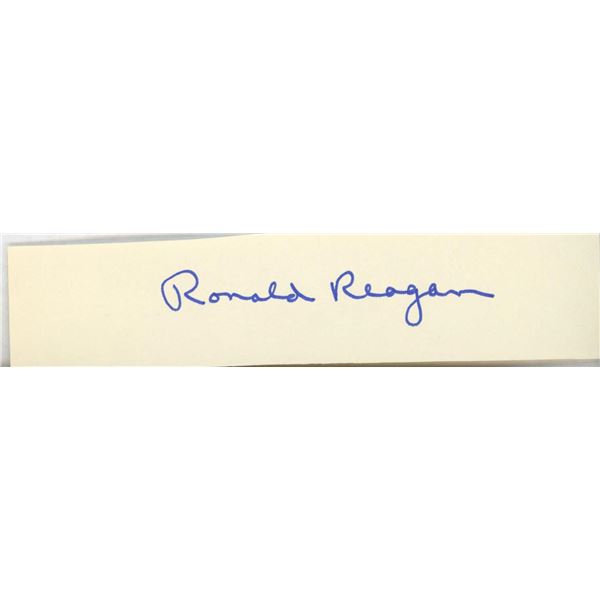 Ronald Reagan signature cut