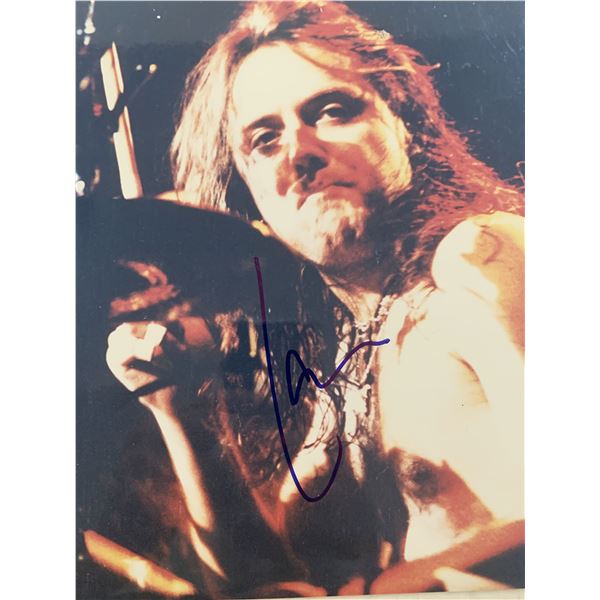 Metallica Lars Ulrich signed photo