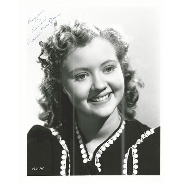 The little princess' Marcia Mae Jones Signed Photo
