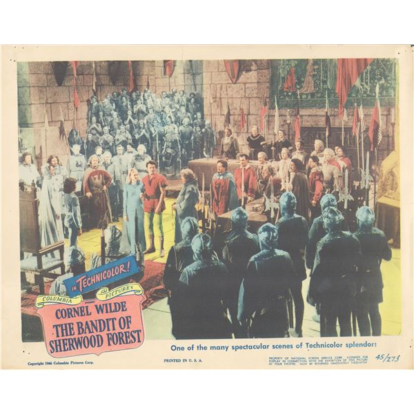 The Bandit of Sherwood Forest 1946 original vintage lobby card