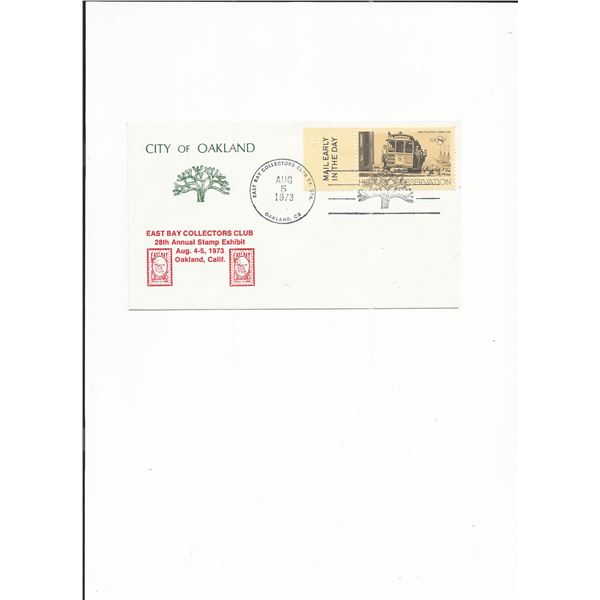 Oakland East Bay Collectors Club - First Day Cover - 1973