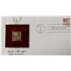 Image 1 : Special Messages Keep In Touch Gold Stamp Replica First Day Cover