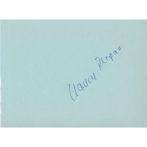 Nancy Reagan signature cut