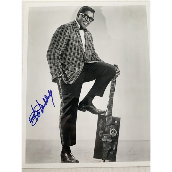 Bo Diddley signed photo