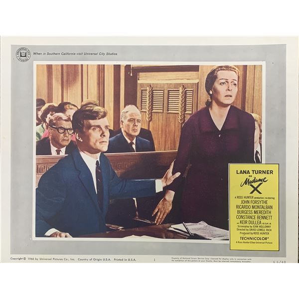 Madam X 1966 original lobby card set