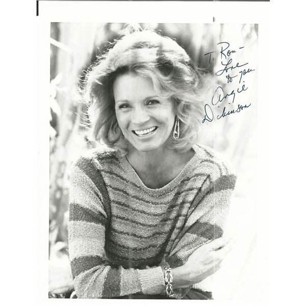 Angie Dickinson Signed Photo