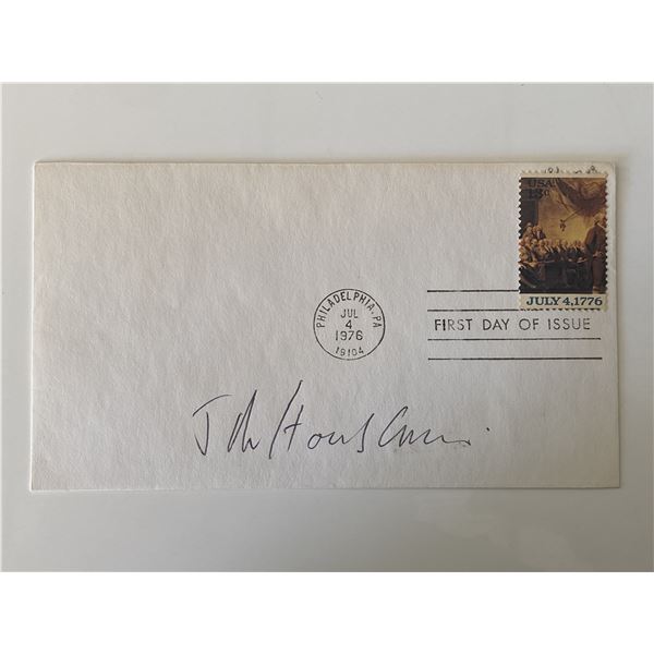 John Houseman signed first day cover
