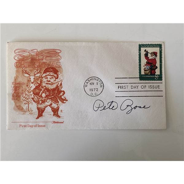 Pete Rose signed first day cover