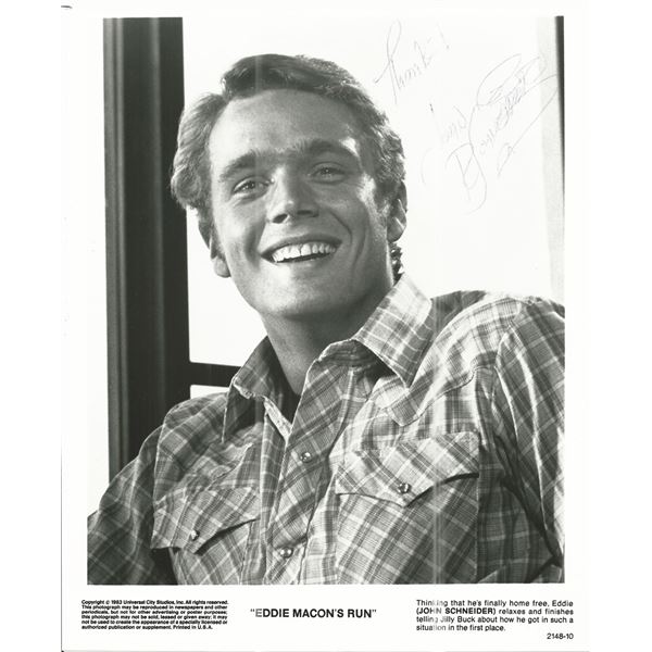 Eddie Macon's Run John Schneider Signed Movie Photo