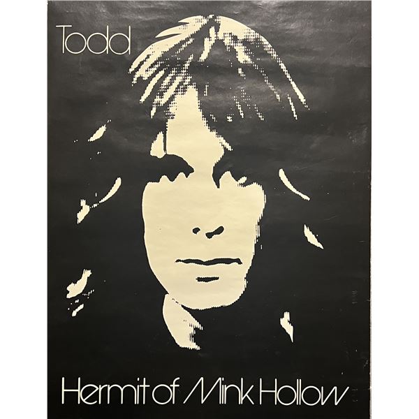 Rare Todd Rundgren Hermit of Mink Hollow original poster