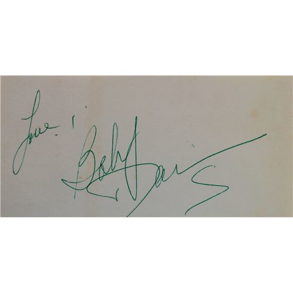 Bobby Darin signed slip