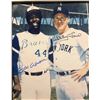 Image 1 : Hank Aaron/ Whitey Ford signed photo. SCM authenticated