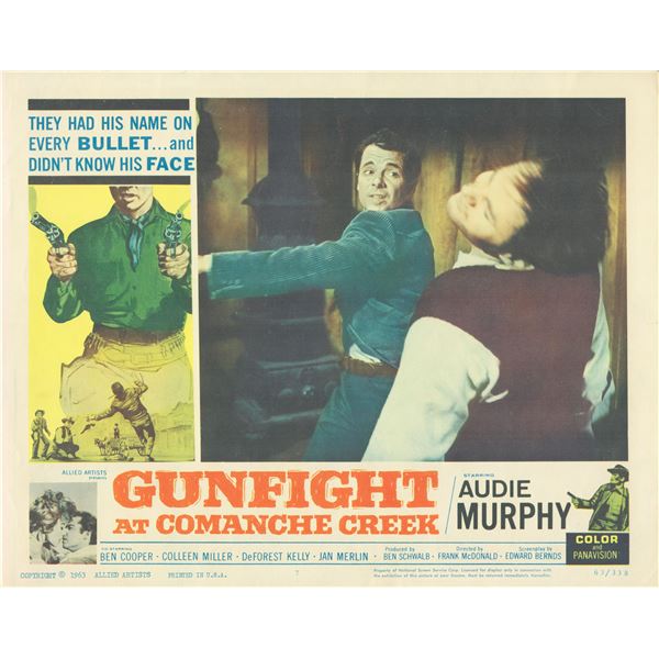 Gunfight at Comanche Creek 1963  original vintage lobby card