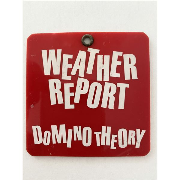 Weather Report Backstage Pass