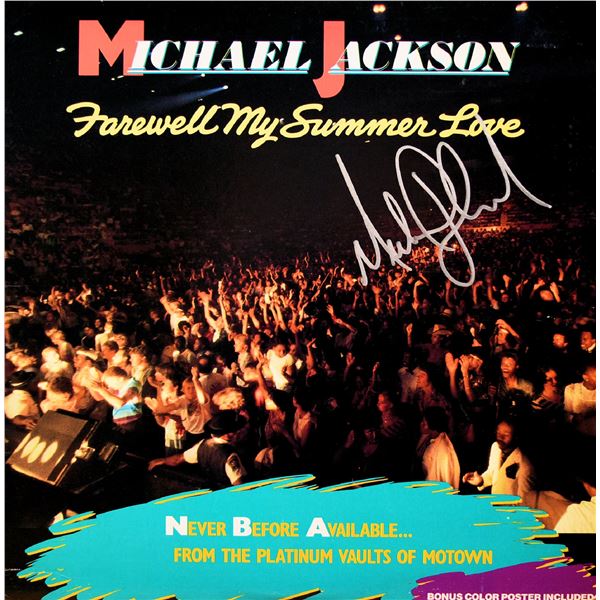 Michael Jackson signed Farewell My Summer Love album