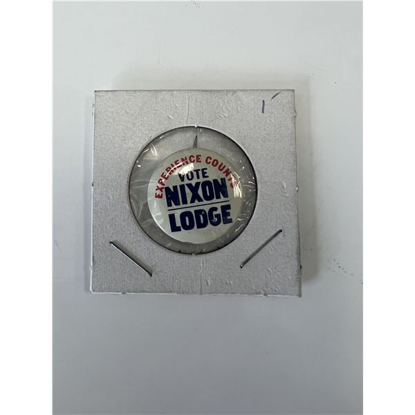 Nixon-Lodge presidential campaign pin