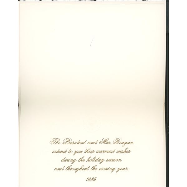 President Ronald Reagan and Nancy Reagan holiday season card