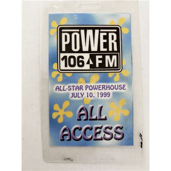 Power 106 FM 1999 All Access Backstage Pass