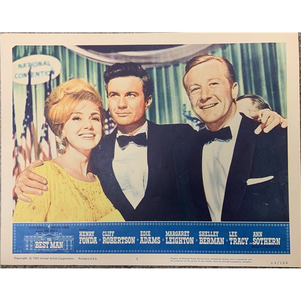 The Best Man 1964 original lobby card set