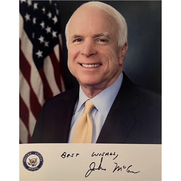 John McCain facsimile signed photo