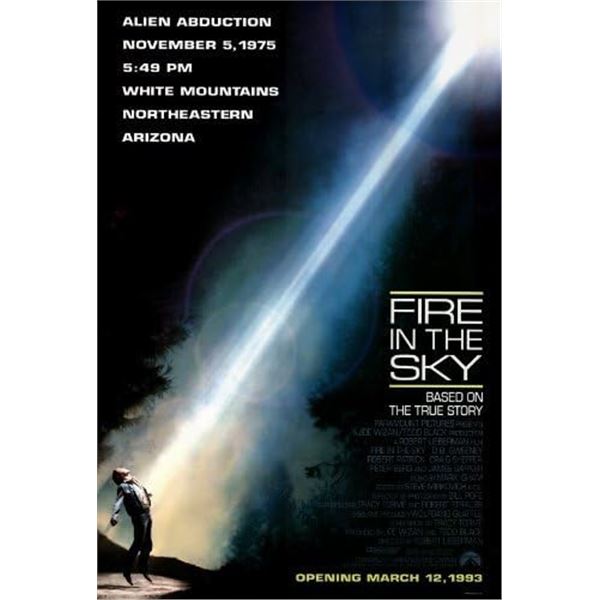 Fire in the Sky 1993 original teaser movie poster