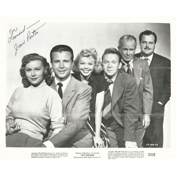 Cry Danger Jean Porter Signed Photo