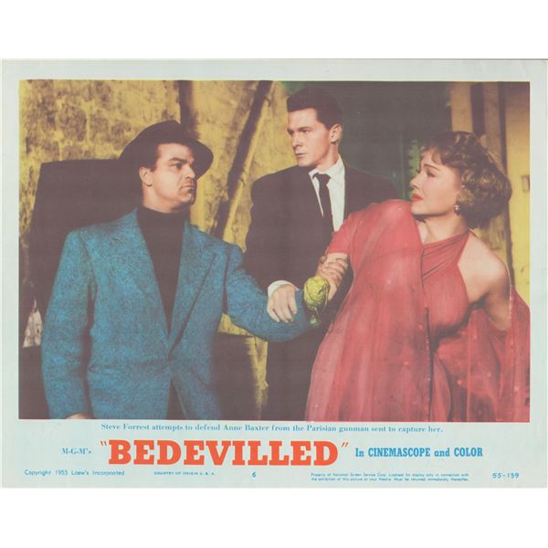 Bedevilled 1955 original vintage lobby card