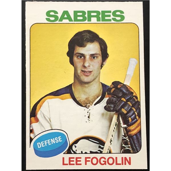 1975-76 O-PEE-CHEE LEE FOGOLIN ROOKIE CARD