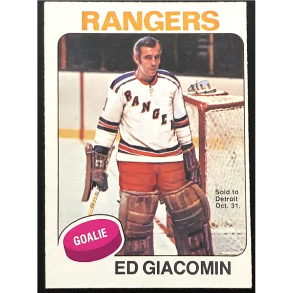 1975-76 O-PEE-CHEE ED GIACOMIN (HOF)