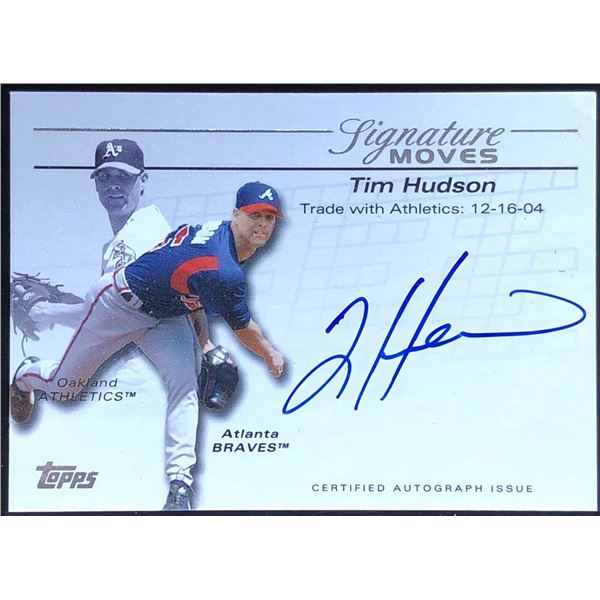 2005 TOPPS AUTHETIC AUTOGRAPH TIM HUDSON