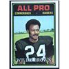 Image 1 : 1974 TOPPS NFL WILLIE BROWN (HOF)