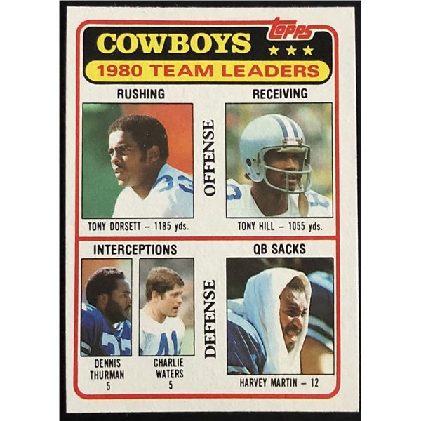 1981 TOPPS TONY DORSETT (HOF)