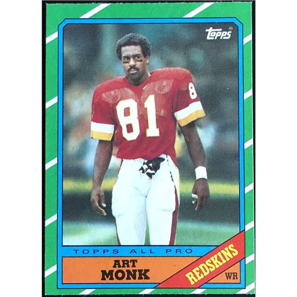 1986 TOPPS NFL ART MONK (HOF)