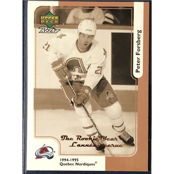 1999-2000 UPPER DECK RETRO PETER FORSBERG (HOF)