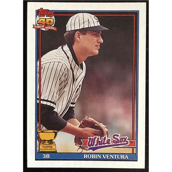 1991 TOPPS ROBIN VENTURA ROOKIE CARD