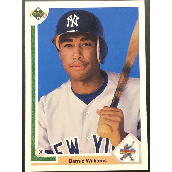 1991 UPPER DECK BERNIE WILLIAMS ROOKIE CARD