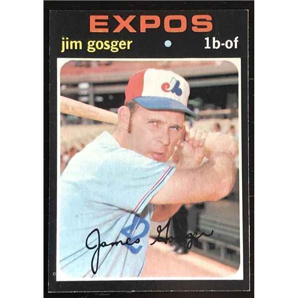 1971 TOPPS JIM GOSGER