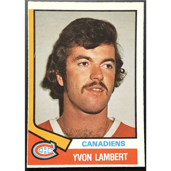 1974-75 O-PEE-CHEE YVON LAMBERT ROOKIE CARD