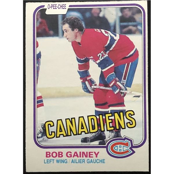 1981-82 O-PEE-CHEE BOB GAINEY (HOF)