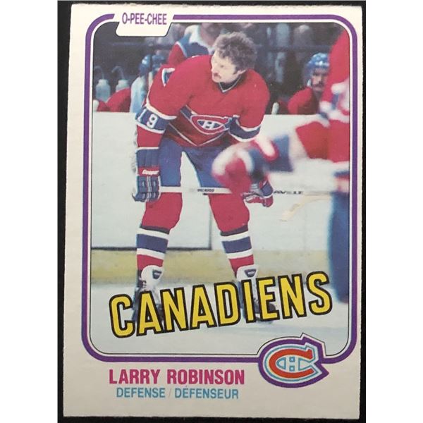 1981-82 O-PEE-CHEE LARRY ROBINSON (HOF)