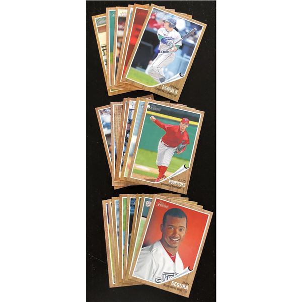 2012 TOPPS HERITAGE ROOKIE CARDS COLLECTION - 25 CARDS