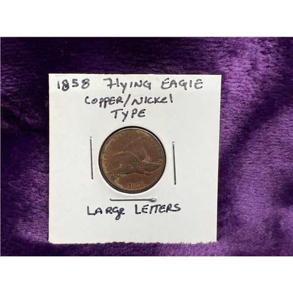 1858 FLYING EAGLE PENNY