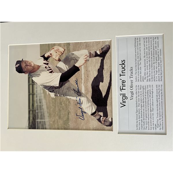 MLB Virgil Trucks signed collage