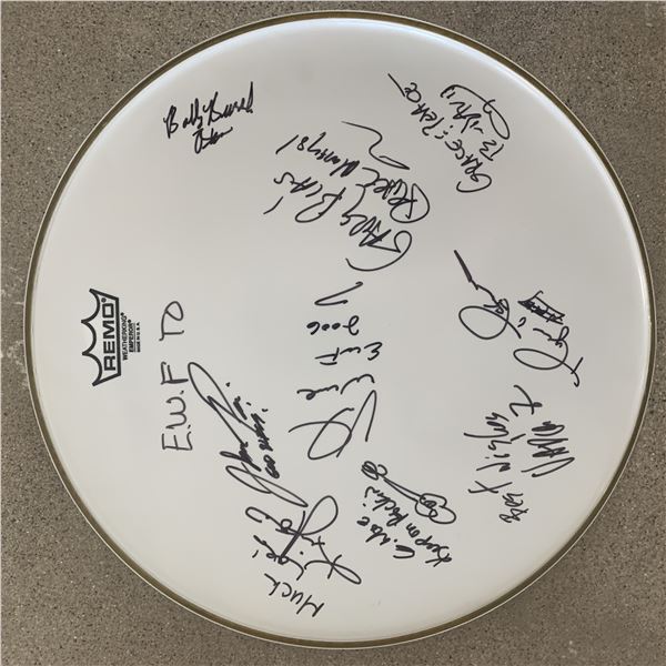 Earth, Wind and Fire signed drum head