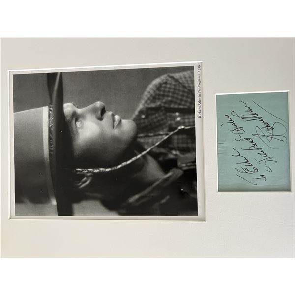 Academy Award Winner Richard Arlen signed matted collage